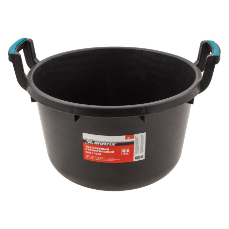 Таз круглый строительный гибкий с ручками, 30 л Matrix цена