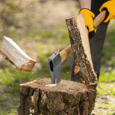 Топор кованый, 1360 г, американский тип, буковая рукоятка, 700мм, EFP Denzel цена