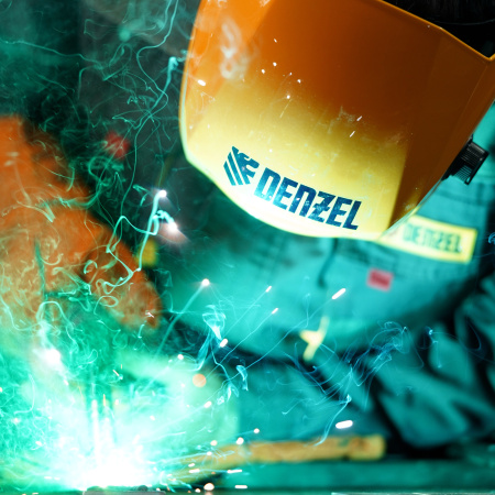 Щиток защитный лицевой (маска сварщика) F6, см. окно 93х43, Real Color, DIN4/5-8/9-13// Denzel цена