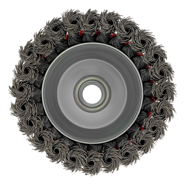 Щетка для УШМ, 100 мм, М14, "чашка", крученая проволока 0.5 мм Matrix