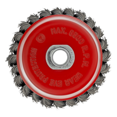 Щетка для УШМ, 100 мм, М14, "чашка", крученая проволока 0.5 мм Matrix