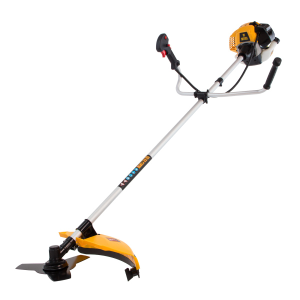 Триммер бензиновый DR-52, 52 см3, неразъемная штанга, состоит из 2 частей Denzel цена