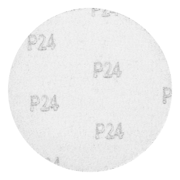 Круг абразивный на ворсовой подложке под "липучку", P 24, 125 мм, 10 шт Matrix