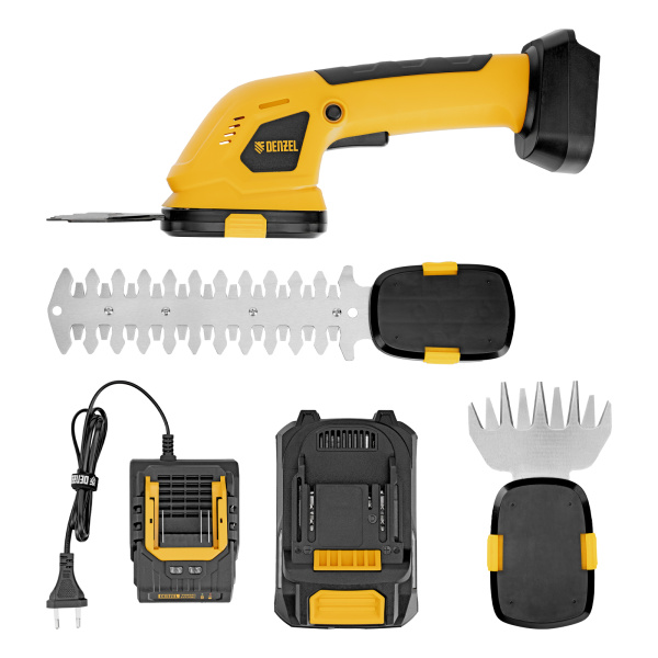 Ножницы-кусторез аккумуляторные GS-20, Li-Ion, 20 В Denzel цена