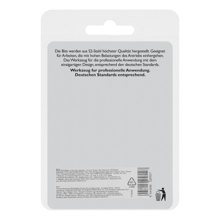 Бита PH2х50мм, сталь S2, шестигр., 10 шт. Gross
