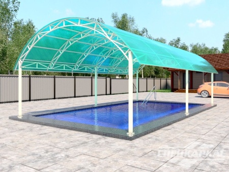 Поликарбонат сотовый 8 мм 2.1х12 м цвет прозрачный