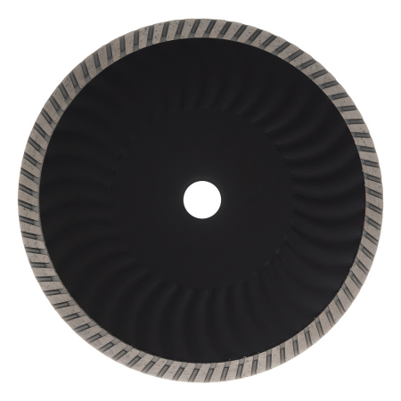 Диск алмазный отрезной DENZEL Турбо, ф230 х 22.2 мм, сухой рез, HWD92, турбированная рабочая часть, круг, 731140