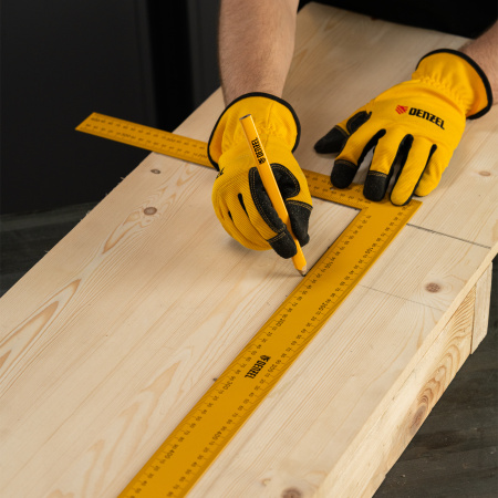 Угольник стальной, 400 х 600 мм Denzel цена