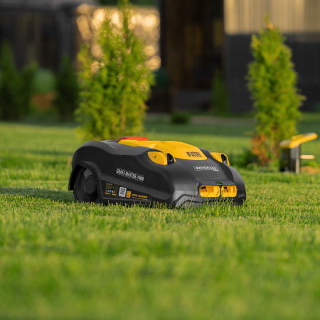 Робот-газонокосилка Grass Master 1000  1000м², 3Ач, 28V, LCD дисплей, Wi-Fi Denzel цена