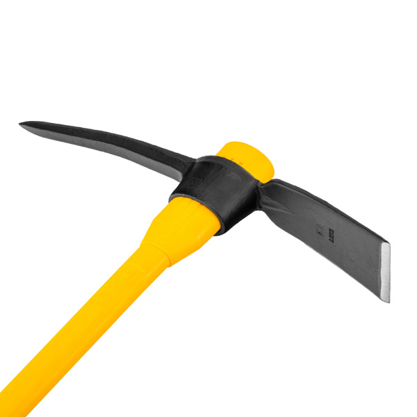 Кирка 2250 г, широкая, фиберглассовая обрезиненная рукоятка 900 мм Denzel цена