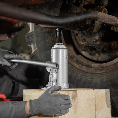 Домкрат гидравлический бутылочный, 10 т, h подъема 230-460 мм Matrix цена