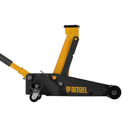 Домкрат гидравлический подкатной 3 т, с фиксатором, быстрый подъем, 135-480 мм, профессиональный Denzel цена