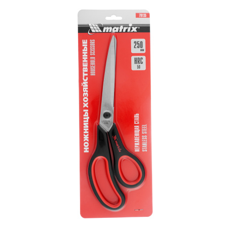 Ножницы хозяйственные, 250 мм, двухкомпонентные рукоятки Matrix