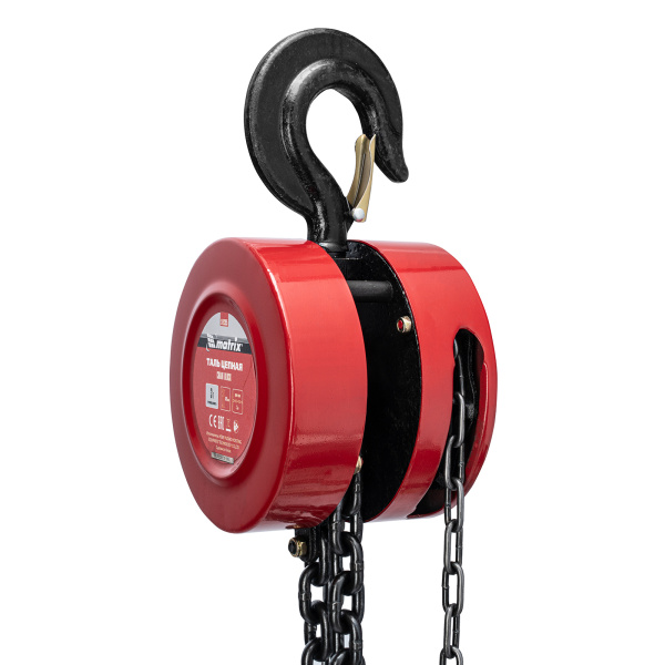 Таль цепная, 3 т, H подъема 3 м, расстояние между крюками 470 мм Matrix цена