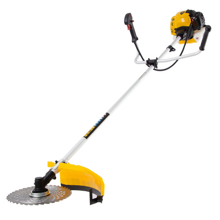 Триммер бензиновый DTL-33, 33 см3, неразъемная штанга Denzel цена