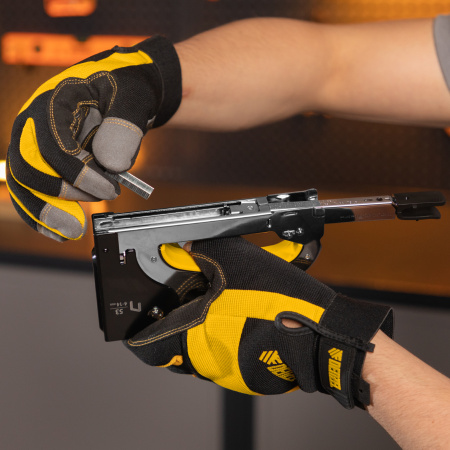 Степлер мебельный, стальной корпус, быстрая загрузка, регул. силы удара, тип 53, 4-14 мм Denzel цена