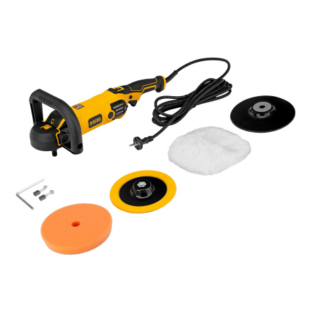 Машина полировальная CP-180, 1400 Вт, 180 мм, 0-3000 об/мин Denzel цена