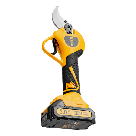 Секатор аккумуляторный, бесщет., CP-30BL, Li-Ion, 20 В, лезвия SK5 // Denzel цена