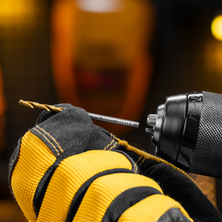 Набор сверл по металлу, 1-13 мм, Р6М5К8-TiN, Golden Tip, 25 шт Denzel