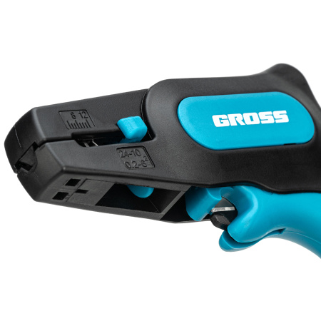 Щипцы для зачистки электропроводов 0.2-6 мм2 (10-24 AWG) лезвие: нержавеющая сталь Gross