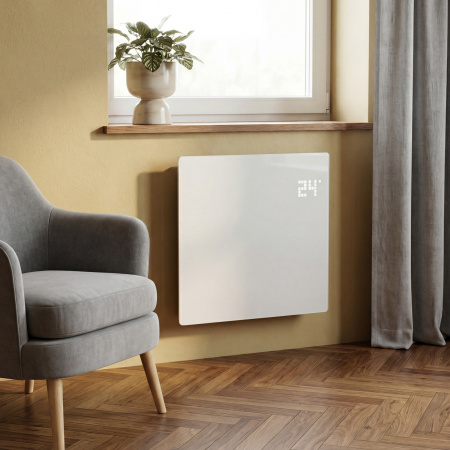 Конвектор электрический OptiPrime-1000, Wi-Fi, тачскрин, цифровой термостат, 1000 Вт Denzel