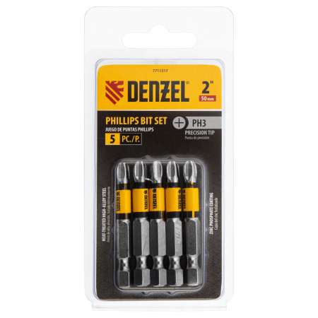 Бита PH3x50, 5 шт. Denzel