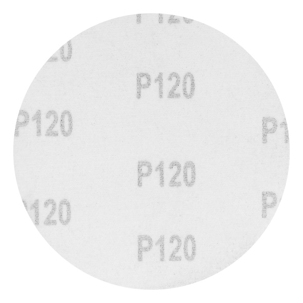 Круг абразивный на ворсовой подложке под "липучку", P 120, 115 мм, 10 шт Matrix