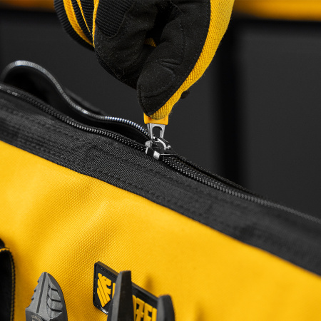 Сумка для инструмента, 500х245х300 мм, 20 карман.,съемный органайз. 10 карман.,наплеч. рем. Denzel цена