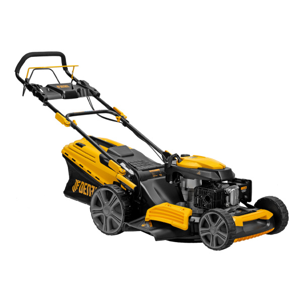 Газонокосилка бензиновая GLD-520SP, 196 куб.см, ширина 52 см, привод, 7 уровней,травосборник 60 л Denzel цена