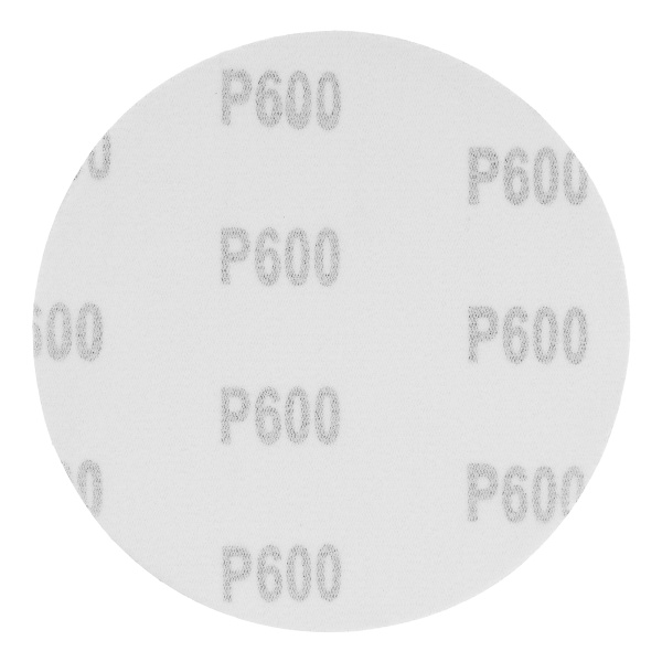 Круг абразивный на ворсовой подложке под "липучку", P 600, 125 мм, 10 шт Matrix