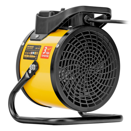 Тепловая пушка, керамический нагреватель (тепловентилятор) DHC 2-100, 230 В, 0.025/1/2 кВт Denzel