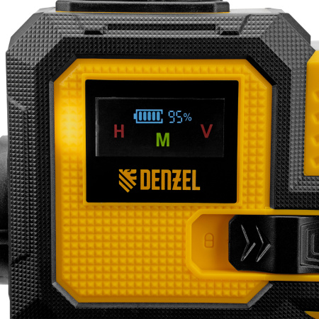 Лазерный уровень мультипризменный DLV-360-4C, 30 м, зеленый луч, Li-Ion 2,4 Aч, кейс// Denzel цена