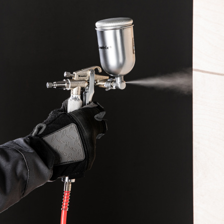 Краскораспылитель пневматический для финишных работ с верхним бачком V 0,1 л, сопло D 0.5 мм Matrix цена