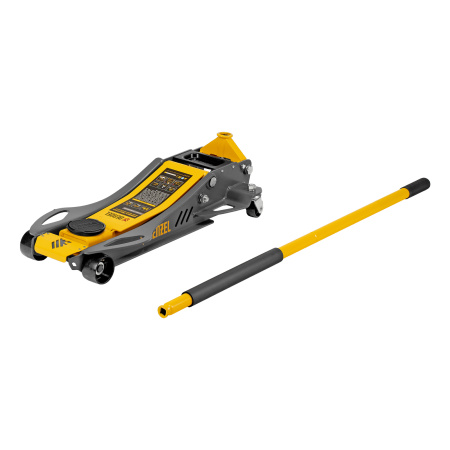 Домкрат гидравлический подкатной, 3,8 т, 110-580 мм, быстрый подъем, низкий подхват, проф. Denzel цена