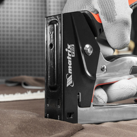 Степлер мебельный, стальной, быстрая загрузка, тип скобы 53, 6-10 мм, PRO Matrix цена