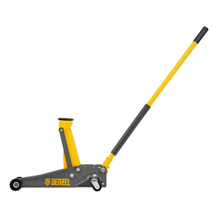 Домкрат гидравлический подкатной, 3 т, 125-470 мм, быстрый подъем, проф. Denzel цена