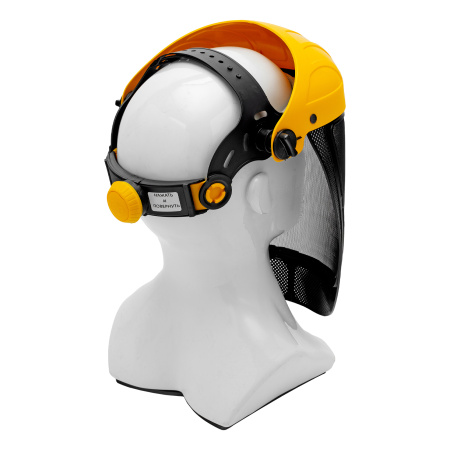 Щиток защитный лицевой с сеткой "СВОНА" НС-01 "ЛЮКС", плавная регулировка храповик Denzel цена