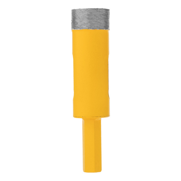 Сверло алмазное по керамограниту, 18 мм, мокрая резка, трехгранный хвостовик Denzel