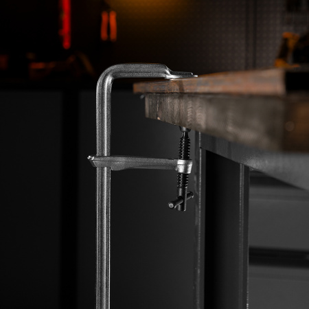 Струбцина F-образная, 120x600мм, кованая Denzel цена
