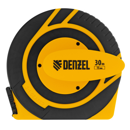 Рулетка геодезическая 30 м х 15 мм, закрытый корпус, фиберглассовая лента Denzel цена