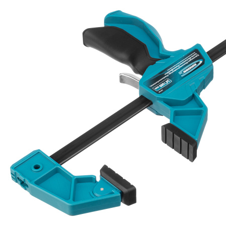 Струбцина реечная, быстрозажимная, пистолетного типа, пошаговый механизм, пластиковый корпус, 600мм Gross цена