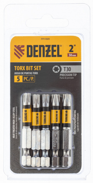 Бита T30x50, 5 шт. Denzel
