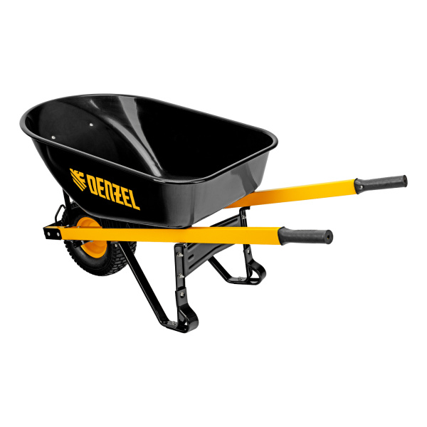 Тачка строительная, усиленная, объем 140 л, 230 кг, колесо 15х6.00-6 Denzel цена