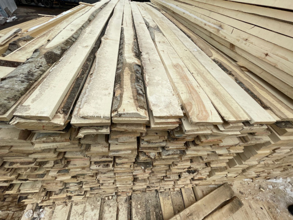 Доска обрезная 2-3 сорт 25х150х6000 мм Осина