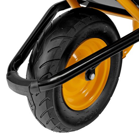 Тачка строительная, усиленная, объем 120 л, 220 кг, колесо 16х4.00-8 Denzel цена