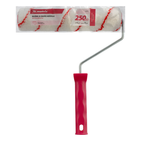 Валик "Нейлон Стандарт", 250 мм, ворс 9 мм, D 36 мм, D ручки 6 мм, полиамид Matrix цена