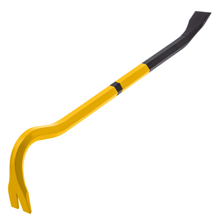 Лом-гвоздодер, 450 мм, шестигранный 16 мм, окрашенный, сталь 65 Denzel цена