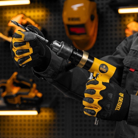 Пневматическая дрель PD500, 500 об/мин, 114 л/мин, 13 мм Denzel цена