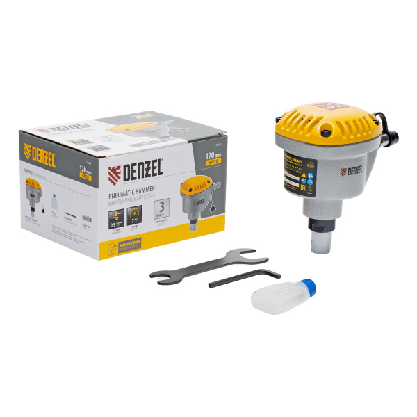 Пневматический молоток HP120 для одиночных гвоздей до 120 мм// Denzel цена