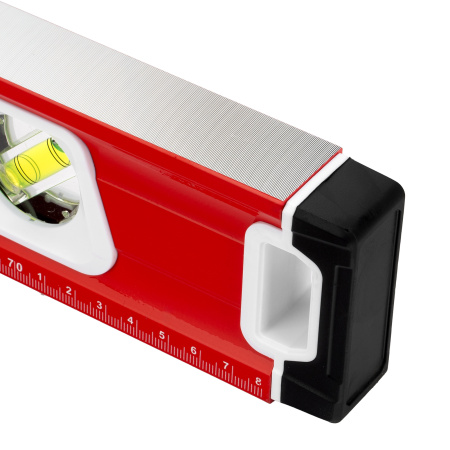 Уровень алюминиевый, магнит, фрезерованный, 3 глазка (1 зеркальный) двухкомпонентные рукоятки, 800 мм Matrix цена